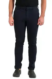 Hugo Boss Men's "Kaito1-Travel1" Dark Blue Tapered Slim Fit Casual Pants
