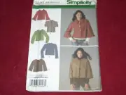 SIMPLICITY #3627 - LADIES ( 6 STYLE ) WAIST LENGTH JACKET PATTERN 6-14 FF