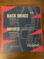 Fit Geno Back Brace for Men and Women Size Large Sciatica, Lumbar Pain