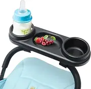 Baby Stroller Child Tray - Cup Clip and Stroller Snack Holder | Stroller Snack Catcher and Drink Holder Feeding Bottle Durable and Long Lasting Stroller Snack Tray