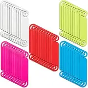 50 Pieces Cable Management Labels - Multicolor Write-on Cord Identification Tags for USB Computer Phone Charger