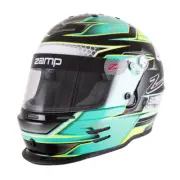 Zamp H753C3957, RZ-42Y Youth Helmet, 57cm, Green/Silver, Snell CMR2016