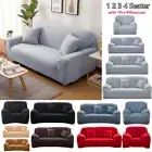Elastic Sofa Cover For L Shaped Solid Color 1-4seater Couch Cover Living Room