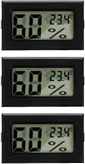 iplusmile 3pcs Gauge Meter Hygrometer Humidity Meters Hydrometer Digital Portable Thermometer Hygrometer for Indoor Weather Thermometer Room Thermometer Abs Plant Pressure Gauge