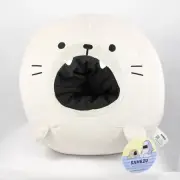 SAMEZU Plush 12in. Open Mouth Seal Plush Soft Cuddly Kawaii Hide Inside ROUND 1