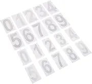 DIYEAH 2Sets Reflective Mailbox Number Stickers of Adhesive Numbers for Mailboxes Garbage Bins and Address Boards Durable Decals for Enhanced Night