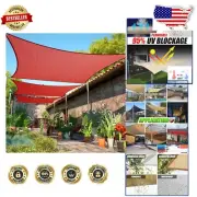 Red Sun Shade Sail 9' x 17' Rectangle – Water Permeable & Stylish Outdoor Canopy