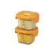 樂扣增量版寶寶副食品耐熱玻璃調理盒/方形/橘/260ML/二入彩盒(LLG519S2)(超取)