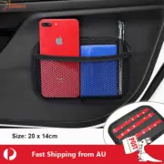 2x Car Net Storage Holder Adhesive Pocket Phone Mesh Organiser Sunglasses Pouch