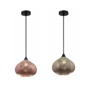 RICTUS Wine Glass with Quadrilateral Segments Pendant Light