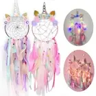 LED Light Up Dreamcatcher Feather Dream Catcher Bedroom Hanging Home Decor Gift