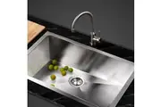 Cefito Kitchen Sink 45X30CM Stainless Steel Basin Single Bowl Silver