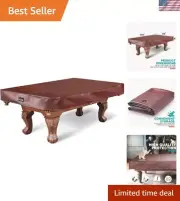 Heavy Duty Waterproof Leatherette Pool Table Cover - Fits 8ft Tables Elegantly