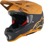 Alpinestars Missile Tech Racer Downhill Helmet, black-gold, Size L for Men Black Gold