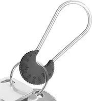 [Generic] Titanium Keychains - Titanium Steel Keychains - Multifunctional Gear Backpack Accessories Pulley Lightweight Bag Charm for Outdoor & Camping
