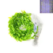 Ivy Fake Willow Vines LED String Light Artificial Leaves Hanging Plant Light for Christmas Garland Decoration -Multicolor