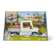 Bluey Tradies Ute with Bluey and Sparky Figures