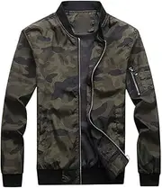 [Aoleaky] Autumn Men's Camo Jackets Male Coats Camo Jacket Mens Clothing Outwear