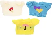 HONITANO 3pcs Plush Bear Doll Clothes Replacement Girls Stuffed Animal Costumes Reusable Doll Outfits