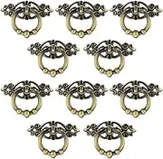 10 Pack Cabinet Knob Cupboard Drawer Pull Handle Cabinet Cupboard Dresser Ring Pulls with Screws
