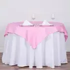 54" Pink SQUARE POLYESTER TABLECLOTH Wedding Party Catering Linens
