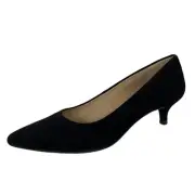 F08 decollete donna black UNISA JIRON suede shoe woman narrow fit