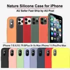 APPLE iPhone 15 14 11 13 Pro Max X XR 7 8 Plus Nature Silicone Case Skin AU FAST