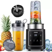 GDOR 1200W Touchscreen Blender for Shakes and Smoothies, Personal Blender with 4