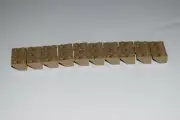 30 Pieces Lego Dark Tan Slope 1 x 2 (45°) Inverted (3665) Lot E26