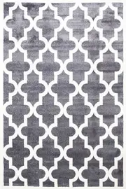 Playtime Billie Kids Grey Lattice Rug