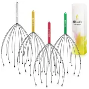 4 Pack Head Massager Head Scratcher Scalp Massager Christmas Gift Ideas Stockin