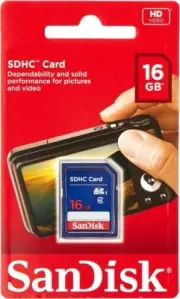 SanDisk - Flash 16 GB - SDHC Flash Memory Card (SDSDB-016G)