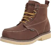 [Iron Age] Mens Solidifier 6 Inch Waterproof Composite Toe Work Safety Shoes Casual - Brown