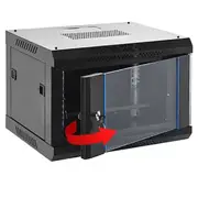 12U Cabinet Server Network Data Rack Wall Mount LAN Rack 400mmDeep Overall 0.6mm