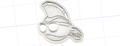 3D Printed Cookie Cutter Inspired by Major League Logo