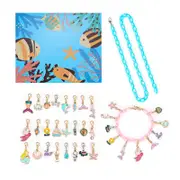 Catzon Creative DIY Ocean Mermaid Bracelet Necklace Set Cartoon Birthday Gift Blind Box