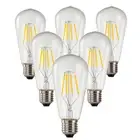 6X 4W LED Bulb E27 ST64 220~250V Warm White Lights Globe Bar Lighting Fixtures