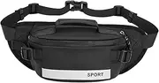 Fanny Pack | Outdoor Waist Bag,Spacious Nylon Fanny Chest Reflective Pack for Running Commuting Vacation Sports