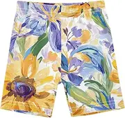 [Caihoyu] Big Girls Shorts Stretchy Cotton Cartwheel Shorts Outfits Clothes Under Dress