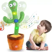 Dancing Cactus Toy Talking Singing Mimicking Recording Plush Doll Song LED Light