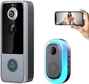 Guardianbell Smart WiFi Doorbell & Security in,Live View and Night Two-Way Audio,Auto Snapshots and Local Recordings,Easy Installation,Auto Snapshots and Local Recordings,A