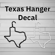 Texas Hanger Vinyl Decal, Pro-Choice Vinyl Decal, My Body My Choice Sticker