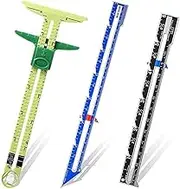 domoi 3PCS Sewing Tools Set Measuring Sewing Gauges for Beginners, Knitting, Crafts, Sewing Supplies