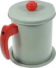 NAMOARLY Cooking Oil Grease Separator Metal Strainer Pot for Bacon Fat Deep Fryer