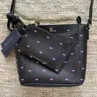 Tommy Hilfiger Purse Crossbody Navy Blue Wallet Pattern Small New with Tags Bag