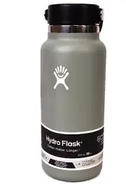 Hydro Flask 32oz Wide Mouth Insulated Water Bottle with Flex Cap - Agave