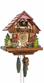 Quartz Cuckoo Clock Black forest house KA 2640 QK NEW