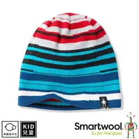 在飛比找松果購物優惠-SmartWool 美國 孩童雙面條紋圓帽《黑色》SW000