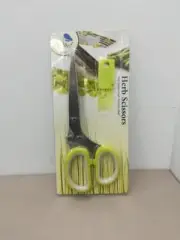 Herb Cutting Scissors Stainless Steal Herb Cutter Scissor 5 Blade Gadget Fringe