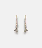 [Suzanne Kalan] Suzanne Kalan 18kt gold drop earrings with diamonds One Size gold